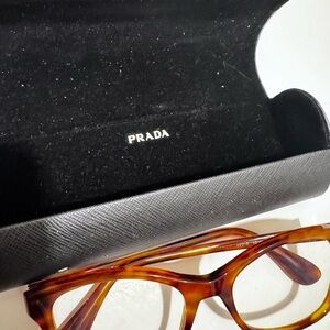 Prada Brown Tortoiseshell Eyewear